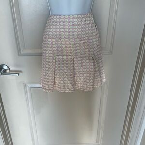 Elodie Pink and Yellow Patterned Mini Skirt